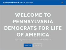 Tablet Screenshot of pennsylvania.democratsforlife.org